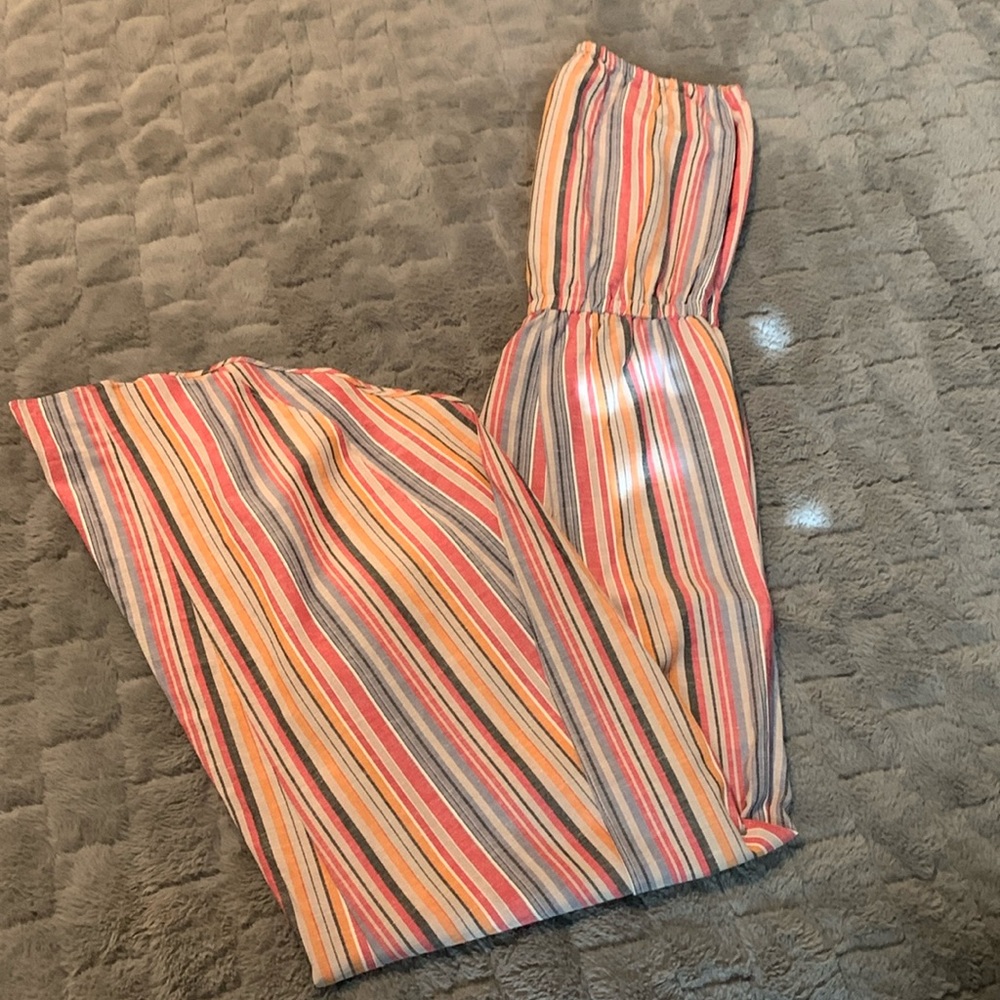 Women’s Size XS striped jumpsuit, Sleeveless, New With Tags
